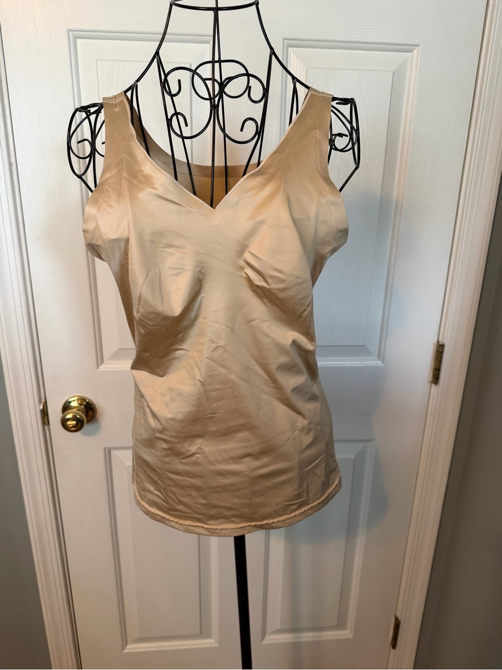 Flexees Beige V-Neck Camisole Shell